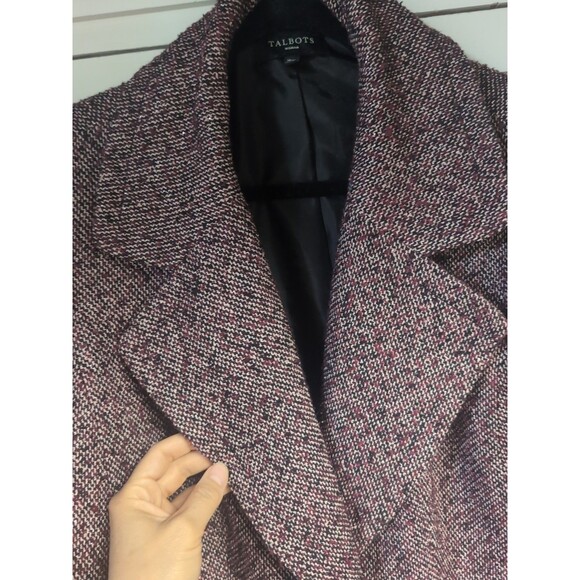 TALBOTS Women Textured Blazer Jacket with Pockets Size 16W - Picture 3 of 7